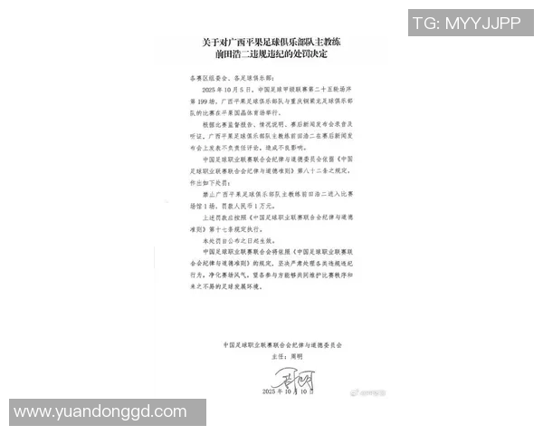 中超两队因影响竞赛秩序被罚款分别为四万元和两万元